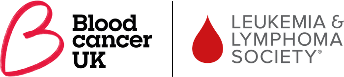Blood Cancer UK Logo and LLS logo