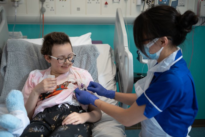 Alyssa, aged 13, receives a ground-breaking "universal approach" treatment
