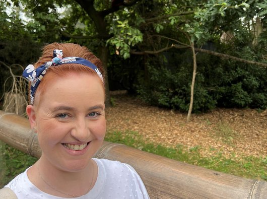 Kerry, who's living with myeloma, on a country walk