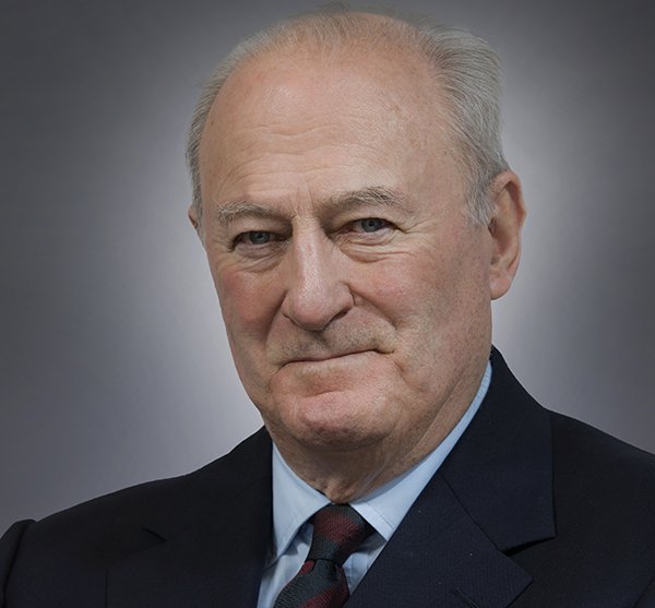 A headshot of Lord Cadogan, former honorary president of Blood Cancer UK, wearing a suit.
