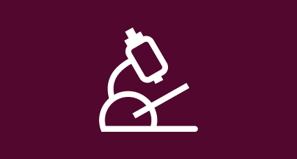 A simple graphic of a microscope, representing blood cancer tests