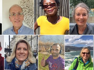 A number of selfies from the Patient Voice Grant Advisory Network members.