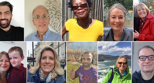 A number of selfies from the Patient Voice Grant Advisory Network members.