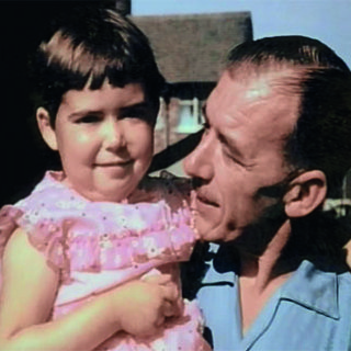 David Eastwood, co-founder of Blood Cancer UK, holding daughter Susan who was living with leukaemia before later passing away.