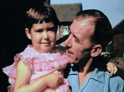 David Eastwood, co-founder of Blood Cancer UK, holding daughter Susan who was living with leukaemia before later passing away.