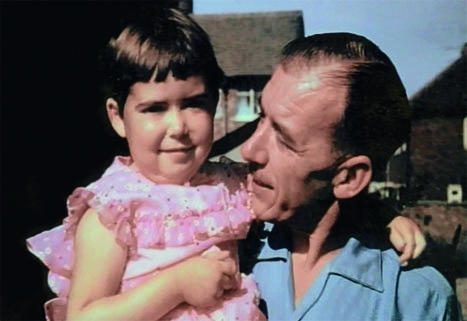 David Eastwood, co-founder of Blood Cancer UK, holding daughter Susan who was living with leukaemia before later passing away.