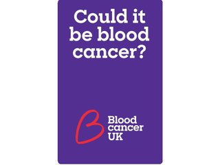 Front cover of a Blood Cancer UK booklet containing information about if your symptoms are blood cancer or not.