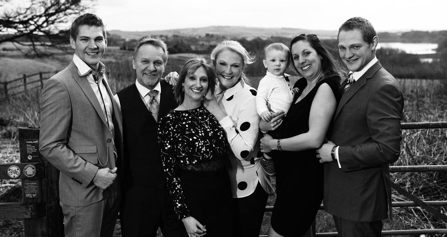 Charlotte with family.
