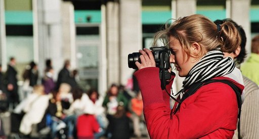 Photographer at an event